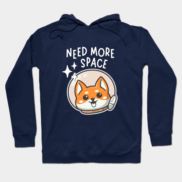 Need More Space Dogstronaut Hoodie by Nifty Studio